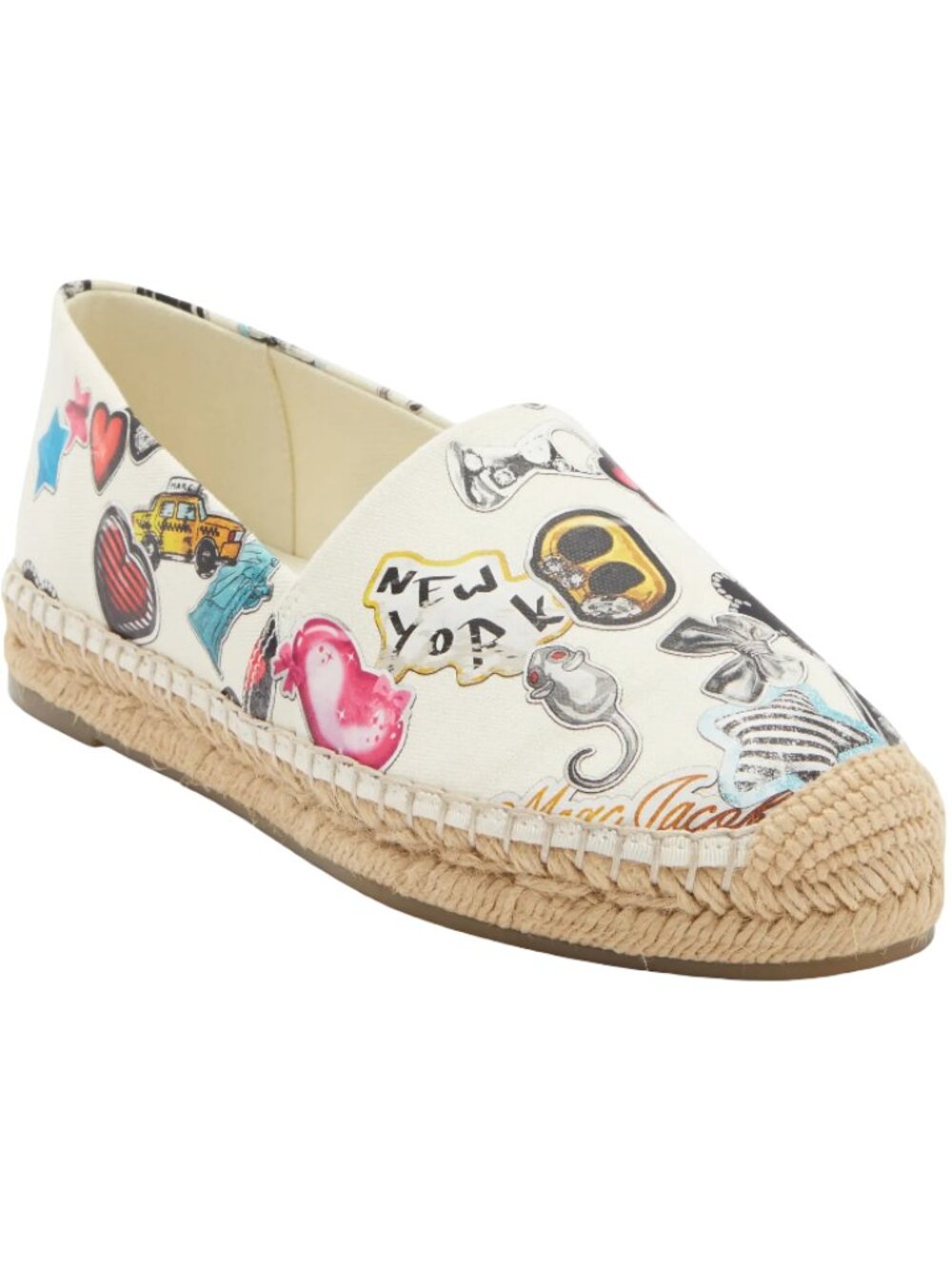 Marc Jacobs The Sticker Print Espadrille Flat Shoes